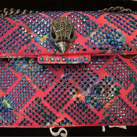 Kurt Geiger Mini Kensington Fabric in Pink Combination